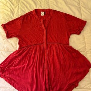 Women’s Anthropologie Akemi and Kim button-up flare tunic